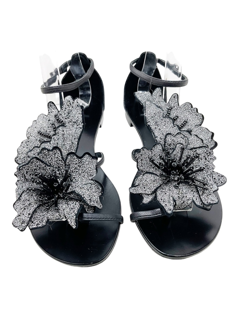 {Lola Cruz} Flower Flat Sandals